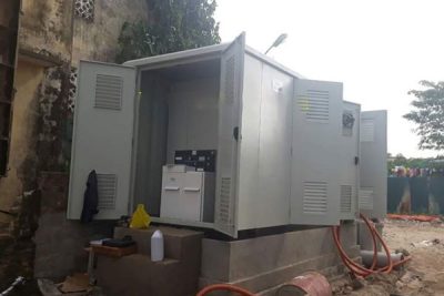 Tủ RM6 NE-QI lắp trong trạm kios hợp bộ