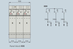 Kích thước và sơ đồ nguyên lý tủ RMU 3 ngăn Siemens 8DJH RRR