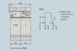 Kích thước và sơ đồ nguyên lý tủ RMU Siemens 8DJH K(E)L