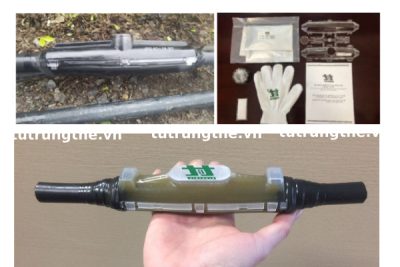 Hình ảnh thực tế hộp nối cáp ngầm đổ keo Resin CSJ TTE