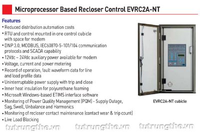 Đặc tính kỹ thuật tủ điều khiển EVRC2A-NT 