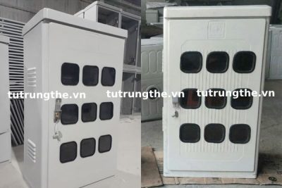 Hình ảnh thực tế vỏ tủ composite loại 9 điện kế MCCK