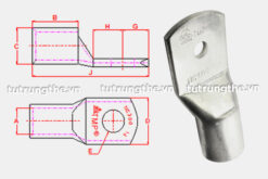 Bản vẽ cấu tạo đầu cos đồng 1 lỗ NC