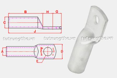 Cấu tạo đầu cosse trung thế 1 lỗ VU