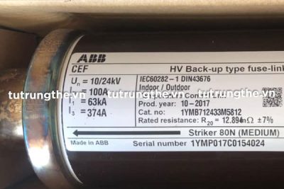 Cầu chì ống trung thế ABB 24kV 100A
