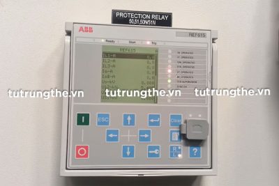 Giao diện Rơ le REF615 ABB trên mặt tủ điện