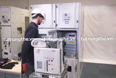 Ngăn máy cắt VCB ABB VD4 trong tủ trung thế