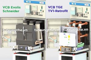 Thay thế máy cắt VCB Schneider Evolis tủ trung thế bằng TV1-Retrofit