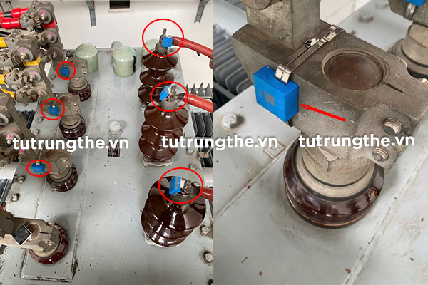 Cảm biến nhiệt độ không dây TBR22 lắp máy biến áp